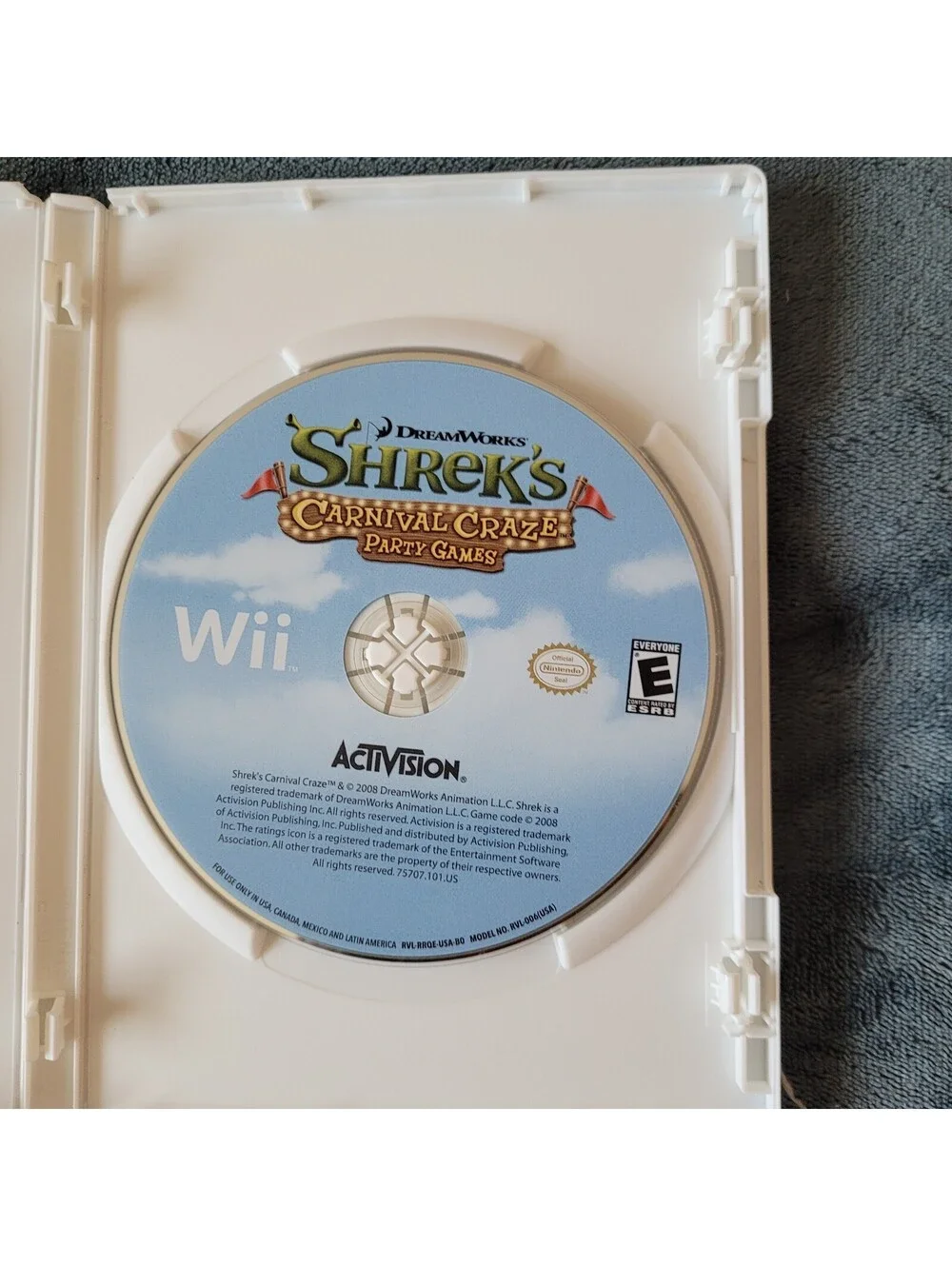 Shrek's Carnival Craze Party Games (Nintendo Wii, 2008) CIB Complete w/ Manual